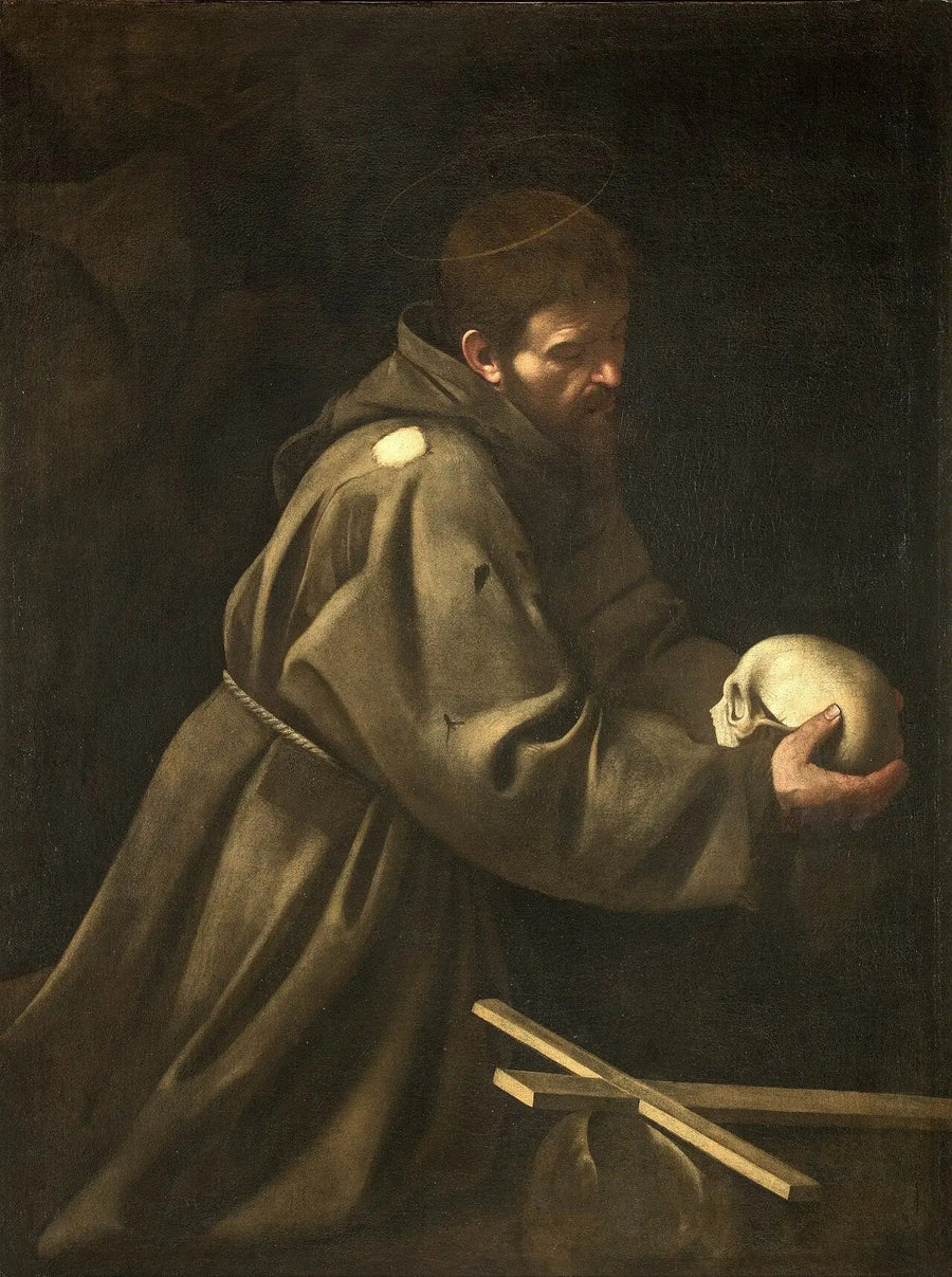 Aziz François'un meditasyonunda - Caravaggio