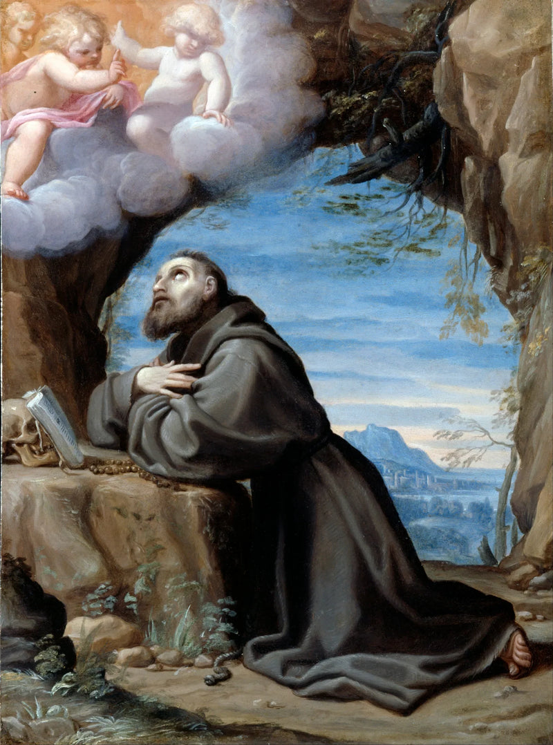 Aziz Francis meditasyon halinde - Ludovico Carracci