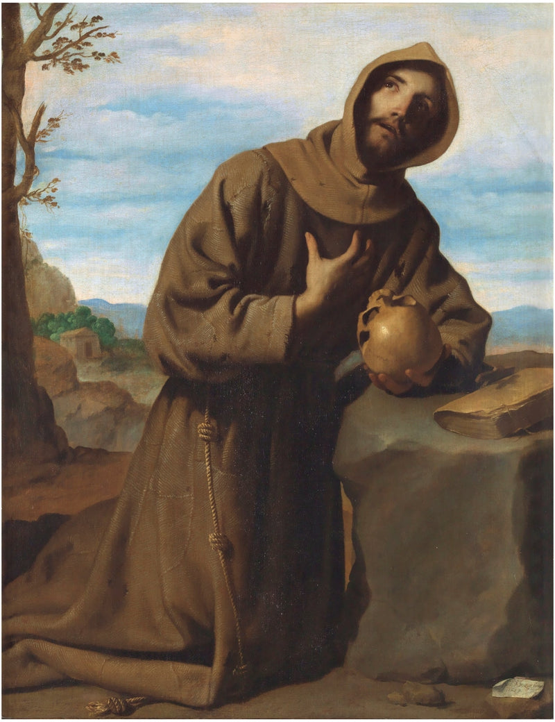 Aziz Francis dua ederken - Francisco de Zurbarán