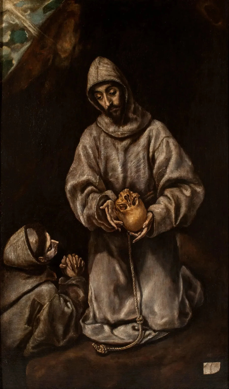Saint François ve kardeşi Léon Ölüm Üzerine Meditasyon - El Greco