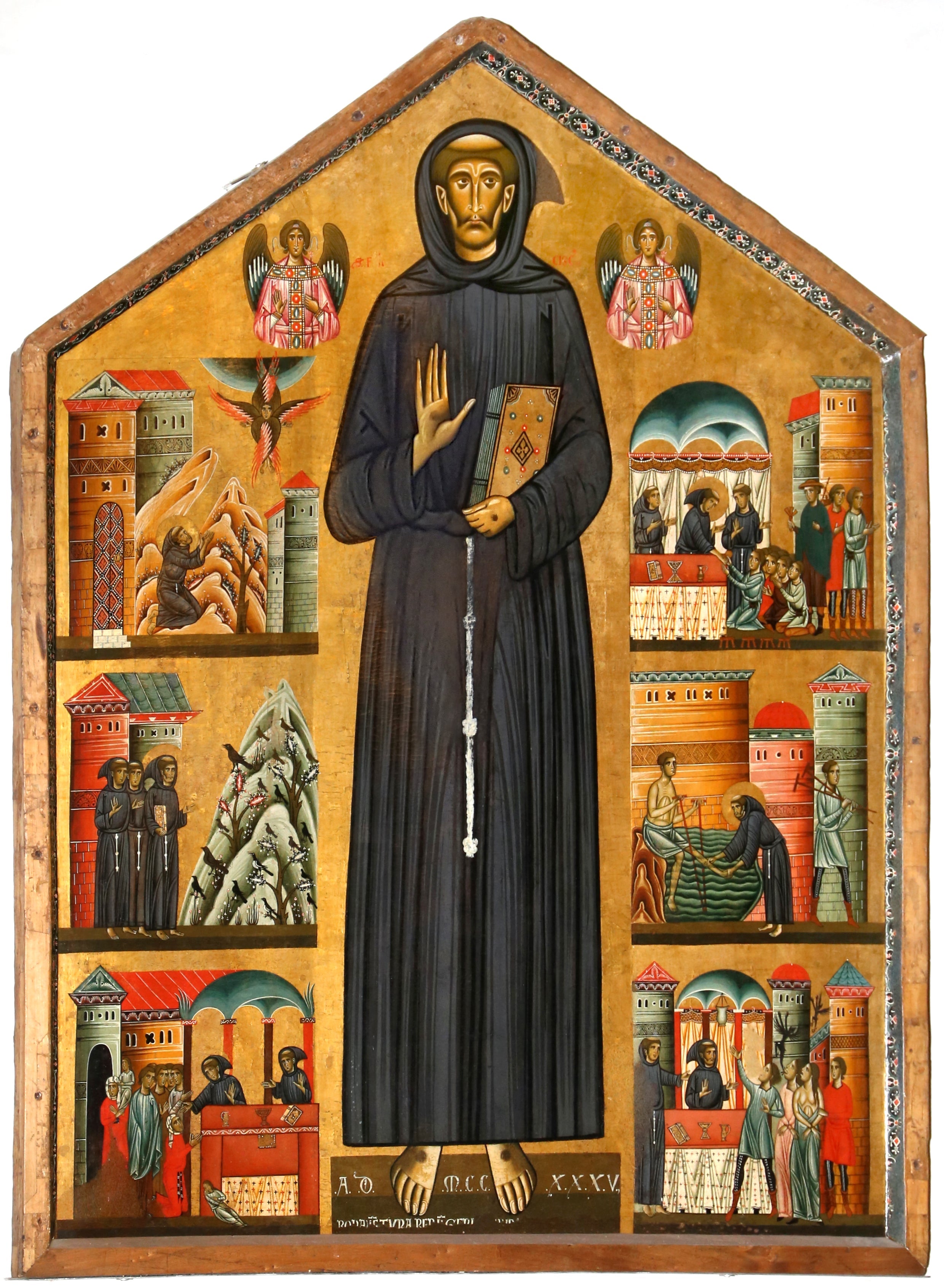 Saint François et six scènes de sa vie - Bonaventura Berlinghieri - Alpha Reproduction