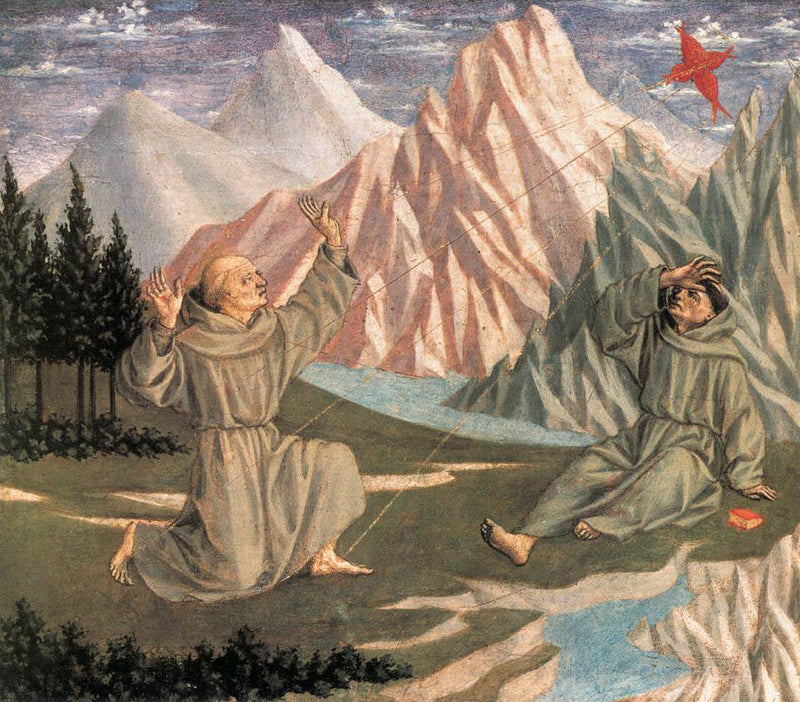 Aziz Francisus'un stigmaları alması - Domenico Veneziano