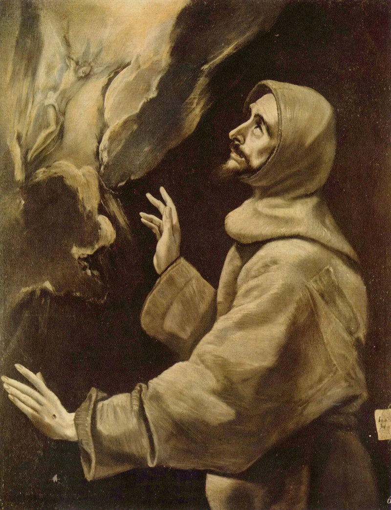 Aziz François'in stigmatları kabulü - El Greco