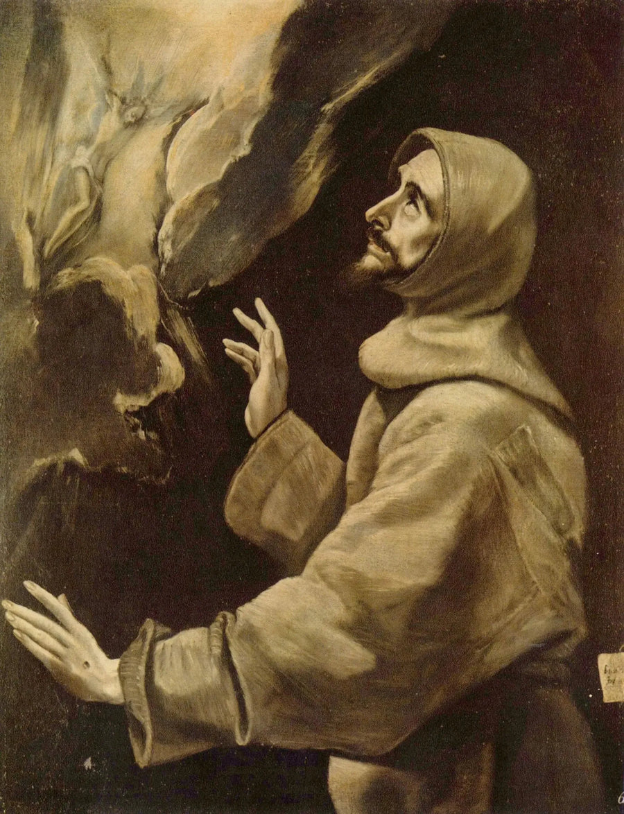 Aziz François'in stigmatları kabulü - El Greco