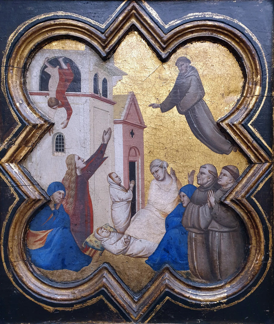Saint François Bir Çocuğu Diriltiyor - Taddeo Gaddi