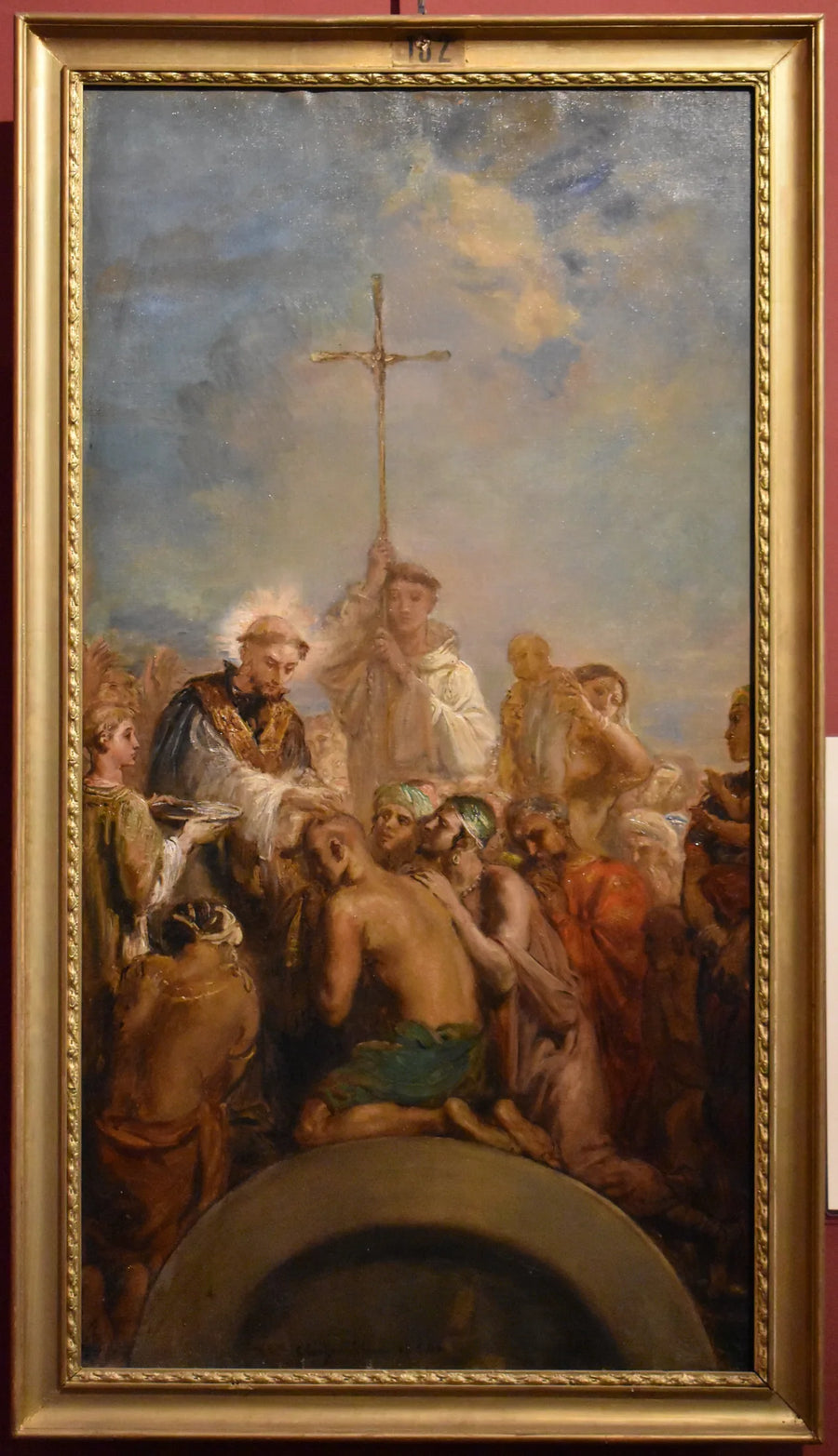 Saint François Xavier Hintleri vaftiz ediyor - Théodore Chassériau