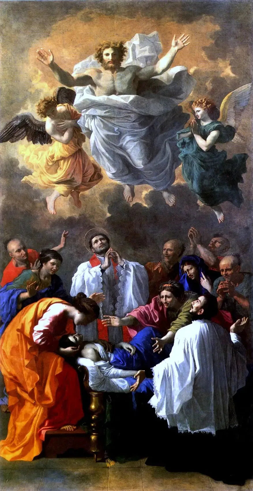 Saint François-Xavier, Japon'daki Cangoxima sakinlerinden birinin kızını hayata döndürür - Nicolas Poussin