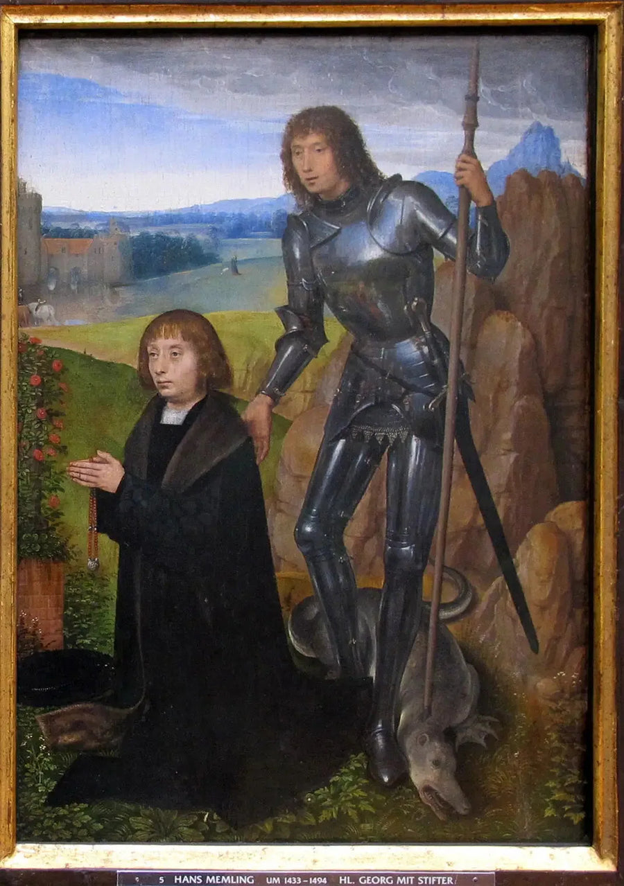 Aziz George ve Bağışçı. - Hans Memling
