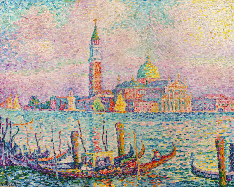 Saint-Georges. Gün Batımı (Venedik) - Paul Signac