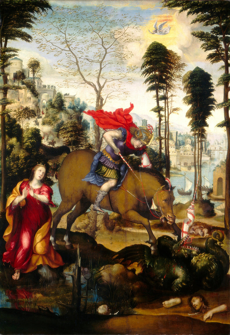 Saint Georges ve Ejderha - Il Sodoma (Giovanni Antonio Bazzi)
