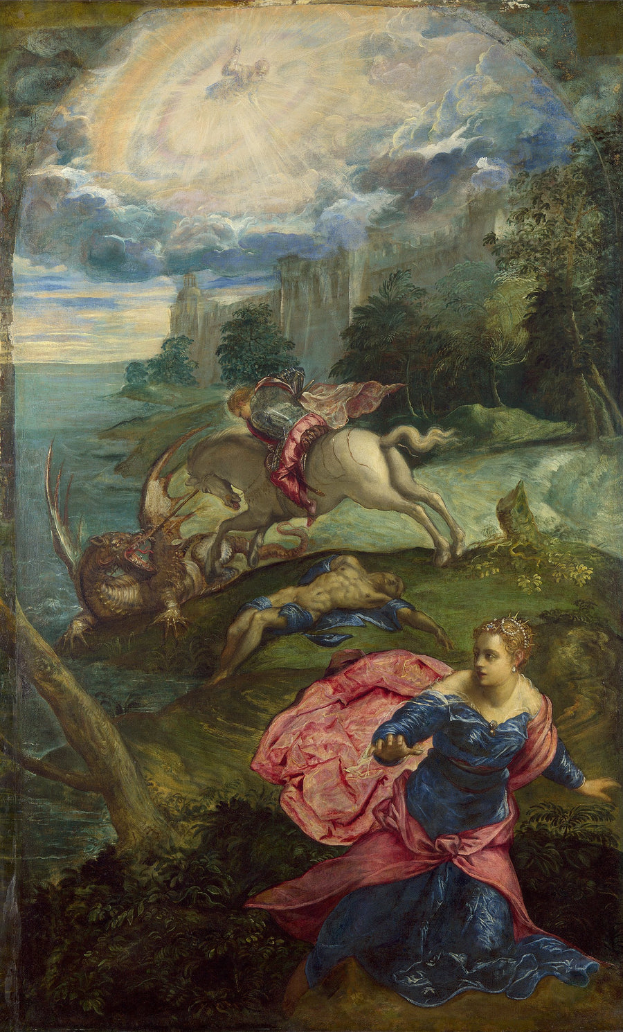 Aziz George ve Ejderha - Jacopo Tintoretto