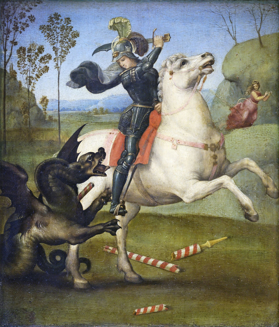 Saint Georges luttant avec le dragon, vers 1503-1505 – Raphaël