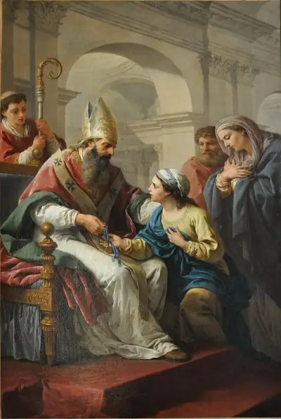 Saint Germain l'Auxerrois Bir Madalya Takdim Ediyor - Sainte Geneviève - Louis Jean François Lagrenée
