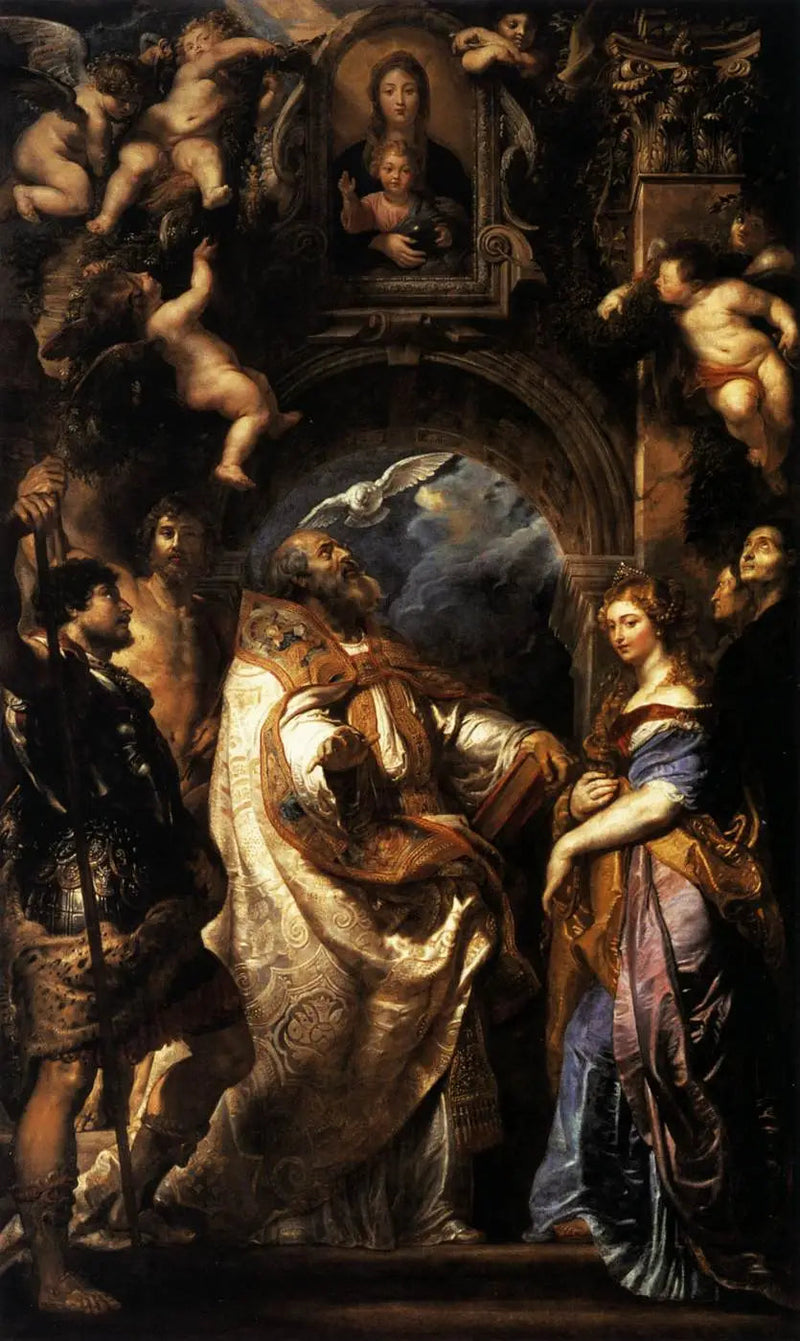 Büyük Aziz Gregorius ile Azizler - Peter Paul Rubens