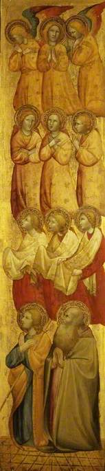 Saint Jacques ve (?) Saint André meleklerle - Olivuccio di Ciccarello