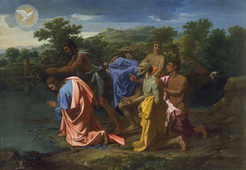 Aziz Jean'in Mesih'i vaftiz etmesi - Nicolas Poussin