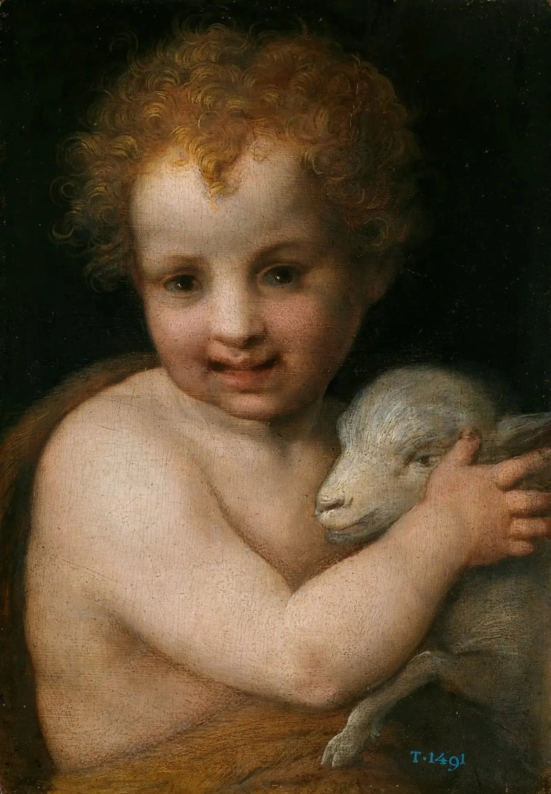 Saint Jean-Baptiste ve Koyun - Andrea del Sarto