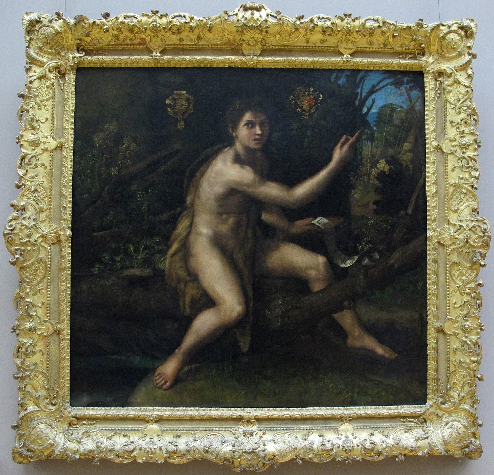 Çöl'de Haç'ı işaret eden Aziz Yahya - Raphael Sanzio