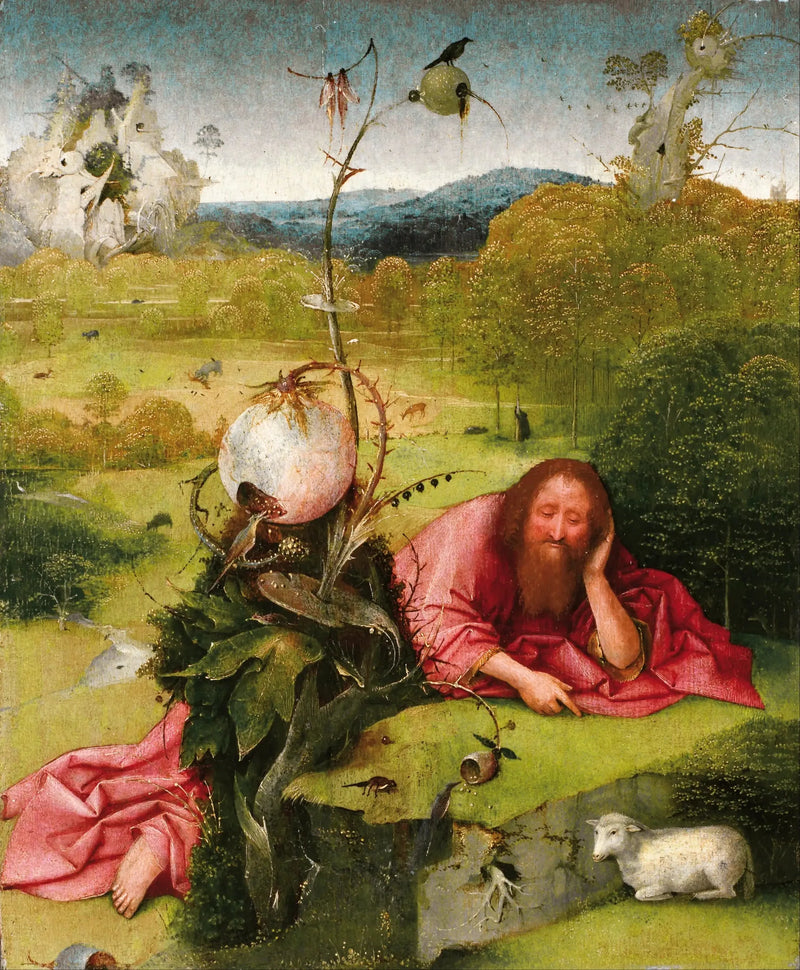 Vahiyde Aziz Jean Baptist Çöl'de - Hieronymus Bosch