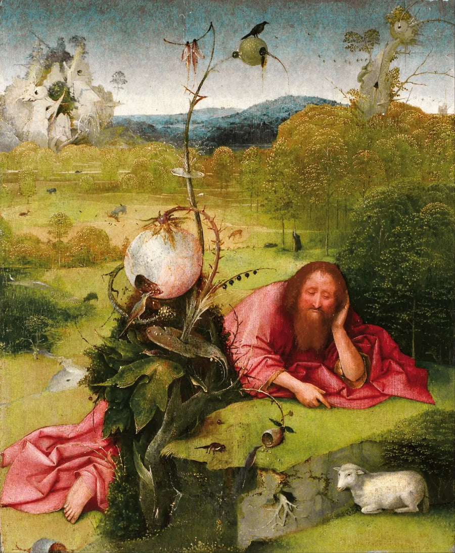Vahiyde Aziz Jean Baptist Çöl'de - Hieronymus Bosch