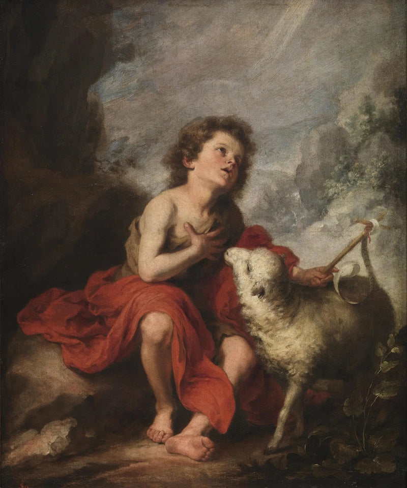 Saint Jean Baptiste çocuk - Bartolomé Esteban Murillo