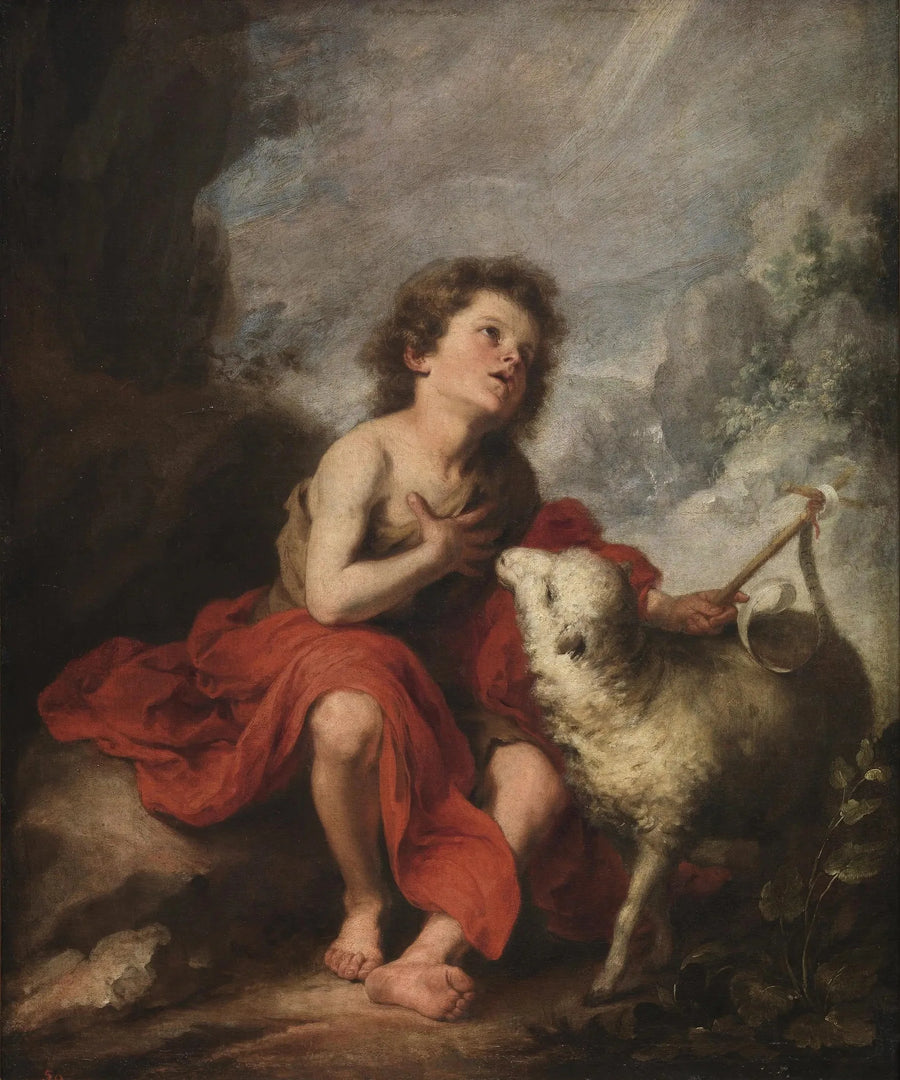 Saint Jean Baptiste çocuk - Bartolomé Esteban Murillo
