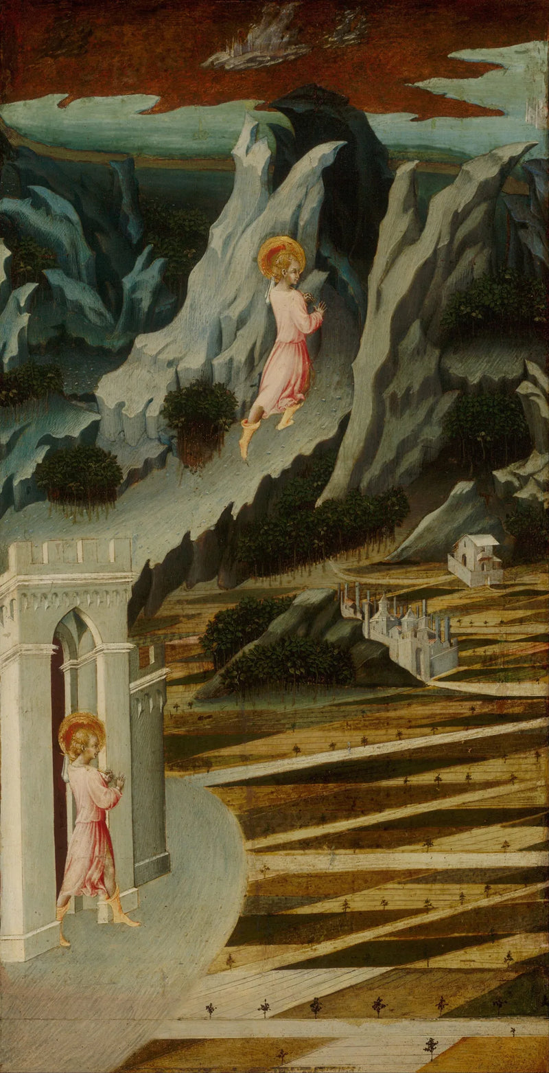 Azize Jean-Baptiste Çöle Girerken - Giovanni di Paolo