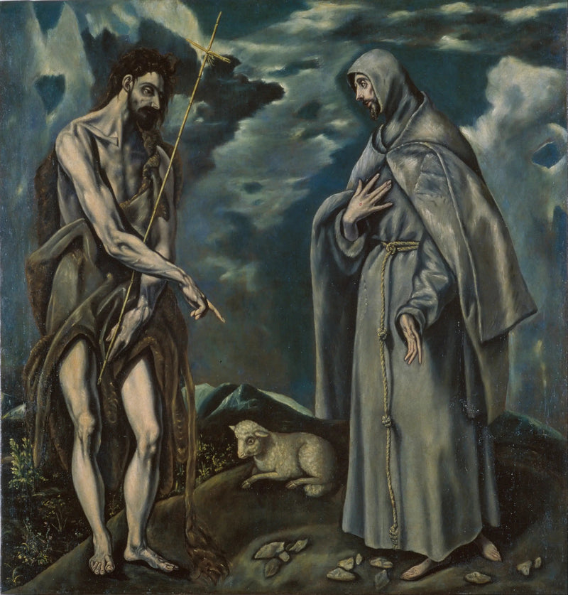 Aziz Jean-Baptiste ve Aziz Francesco d'Assise - El Greco