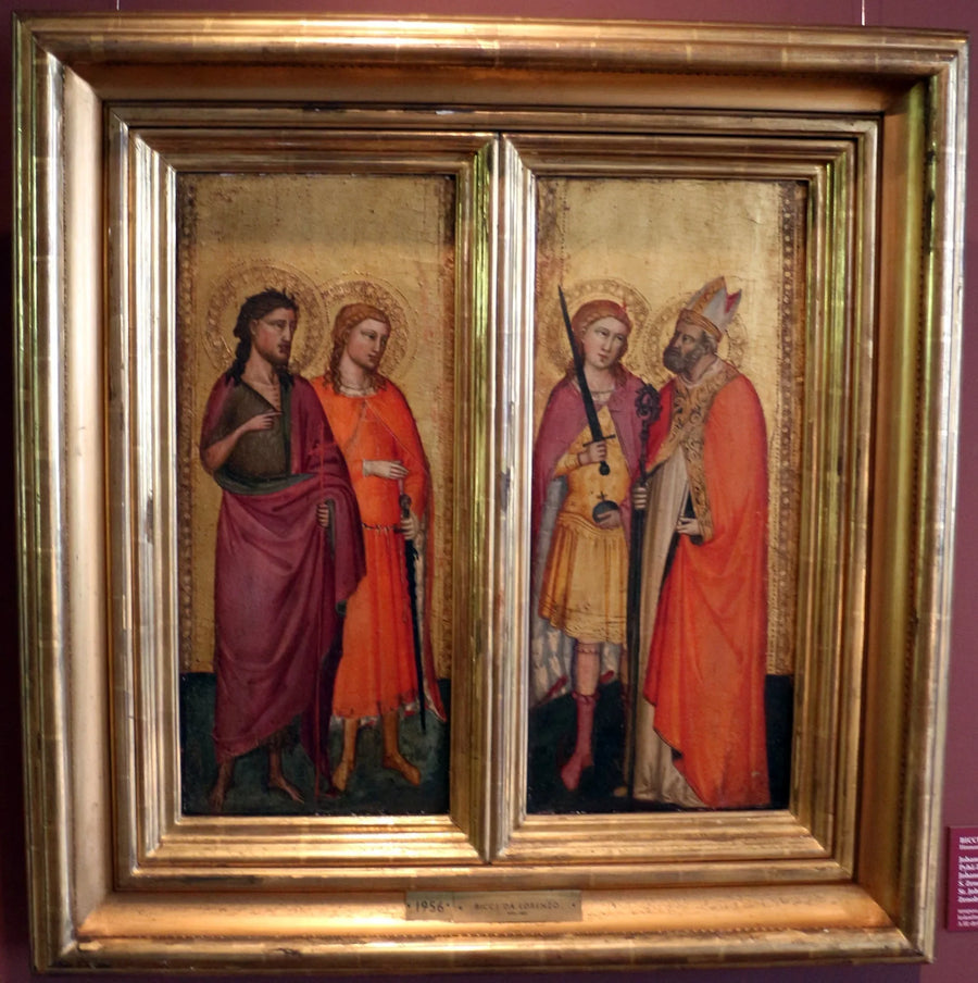 Saint Jean-Baptiste ve Aziz Julien, Zénobe ve Michel - Bicci di Lorenzo