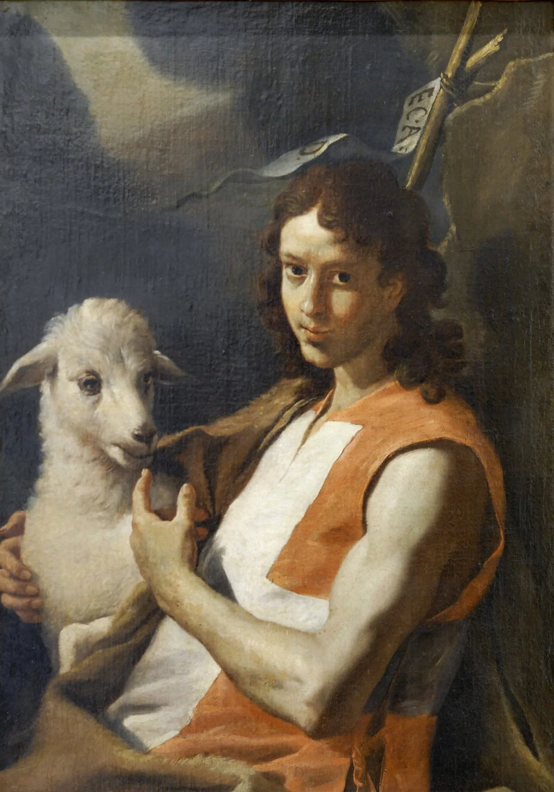 Saint Jean-Baptiste Kırmızı Saint-Jean Tarzı Cübbesiyle - Mattia Preti
