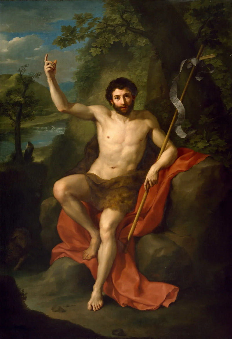Aziz Jean-Baptiste Çölde Vaaz Veriyor - Anton Raphael Mengs