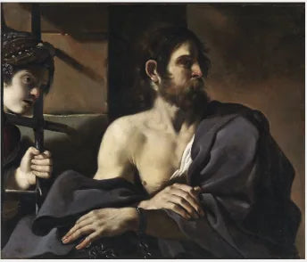 Saint Jean-Baptiste hapishanede Salomé tarafından ziyaret edildi - Guercino