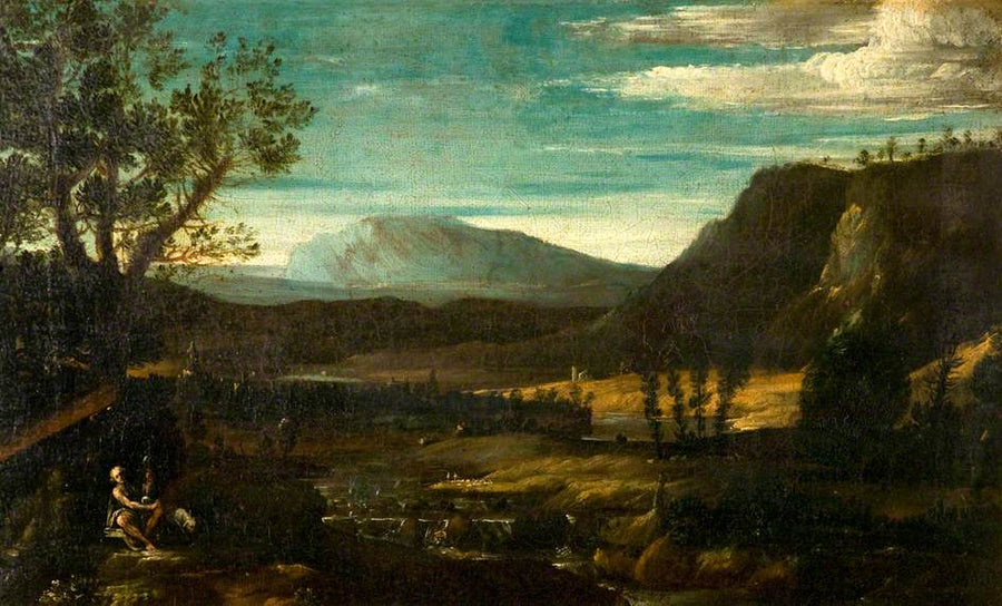 Saint Jean Dağ Manzarasında - Domenichino