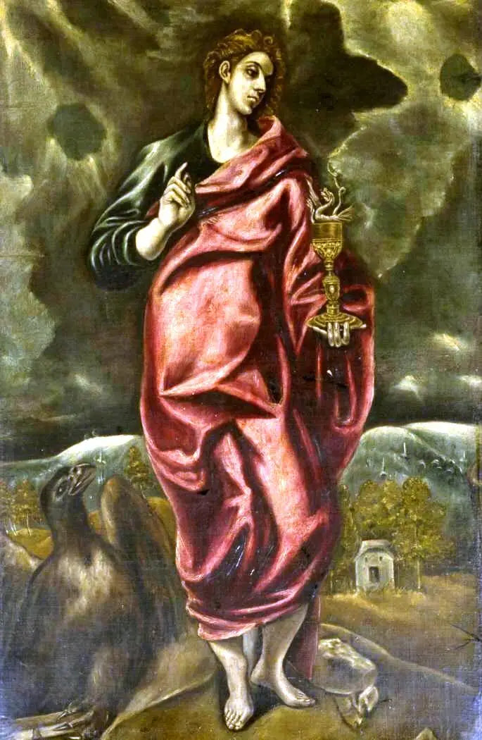 El Greco Saint Jean İncili ayakta