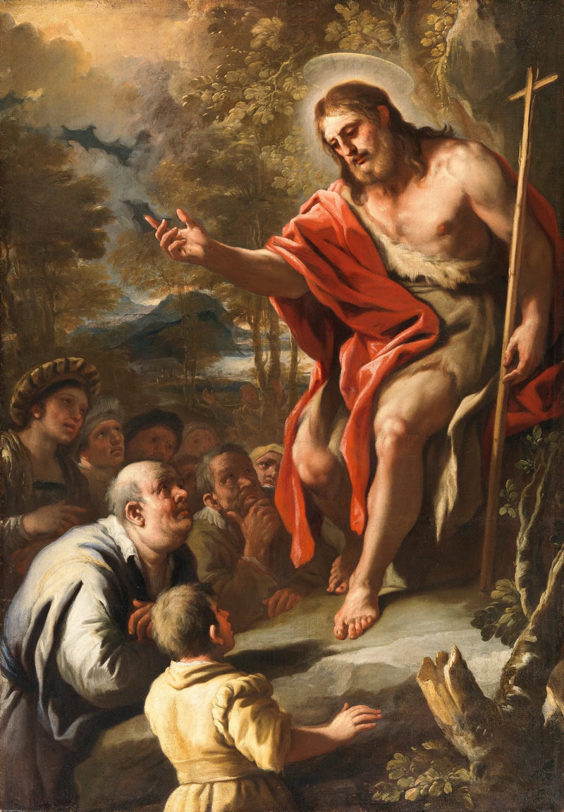 Aziz Jean Çölde Vaaz Veriyor - Luca Giordano