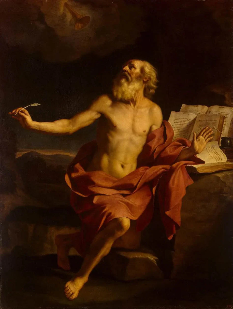 Çölde Saint Jerome - Guercino