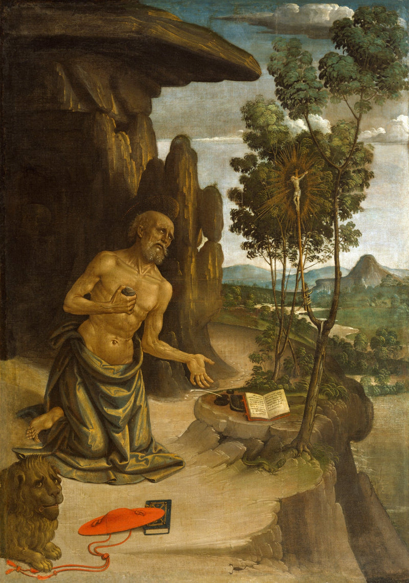 Çölde Saint Jerome - Pinturicchio