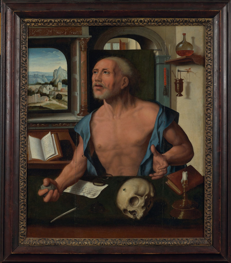 Saint Jérôme hücresinde - Joos van Cleve