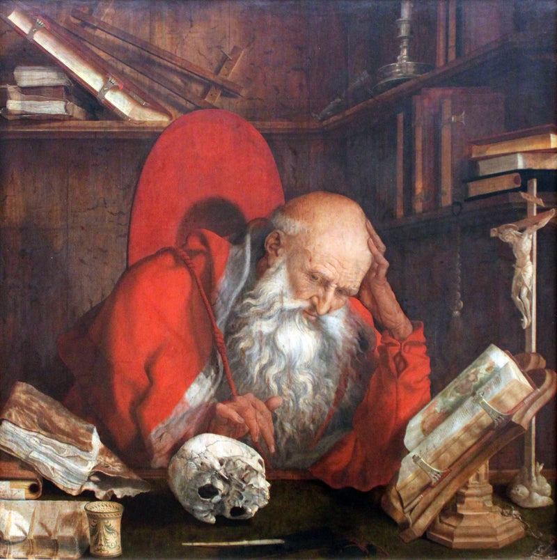 Aziz Jerome hücresinde - Marinus van Reymerswale
