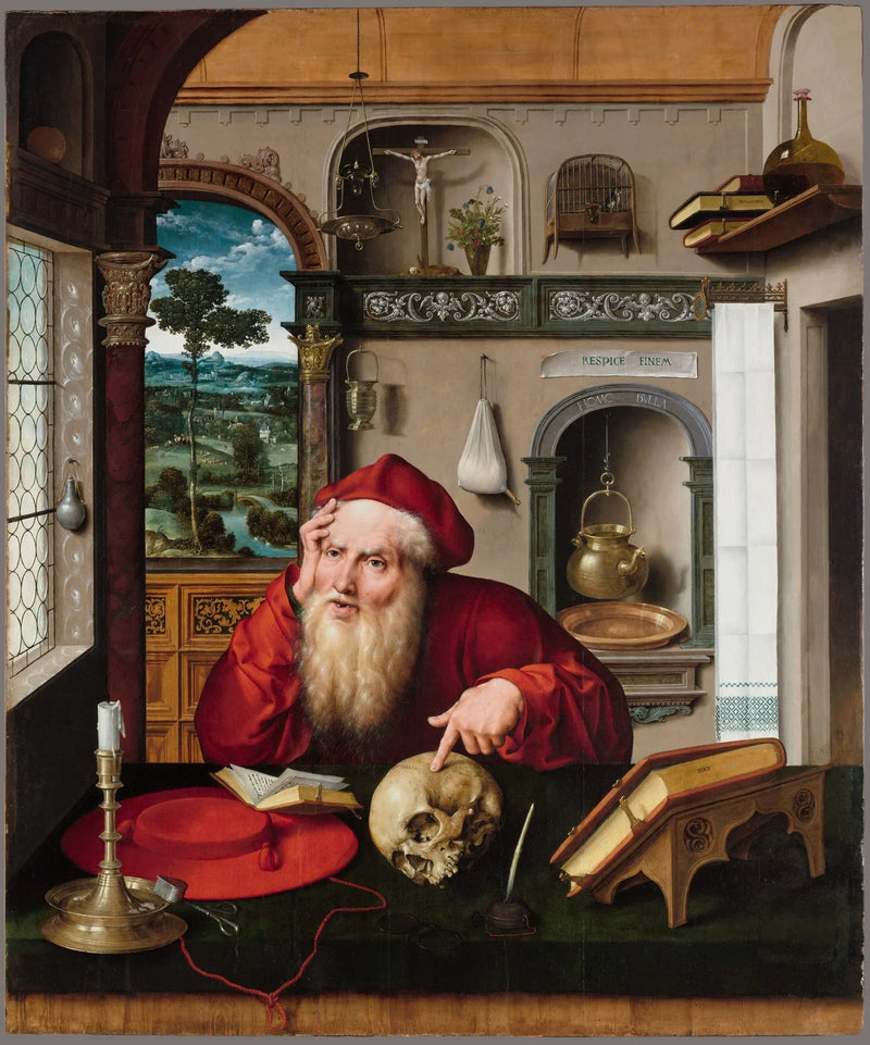Saint Jérôme İş Odasında - Joos van Cleve