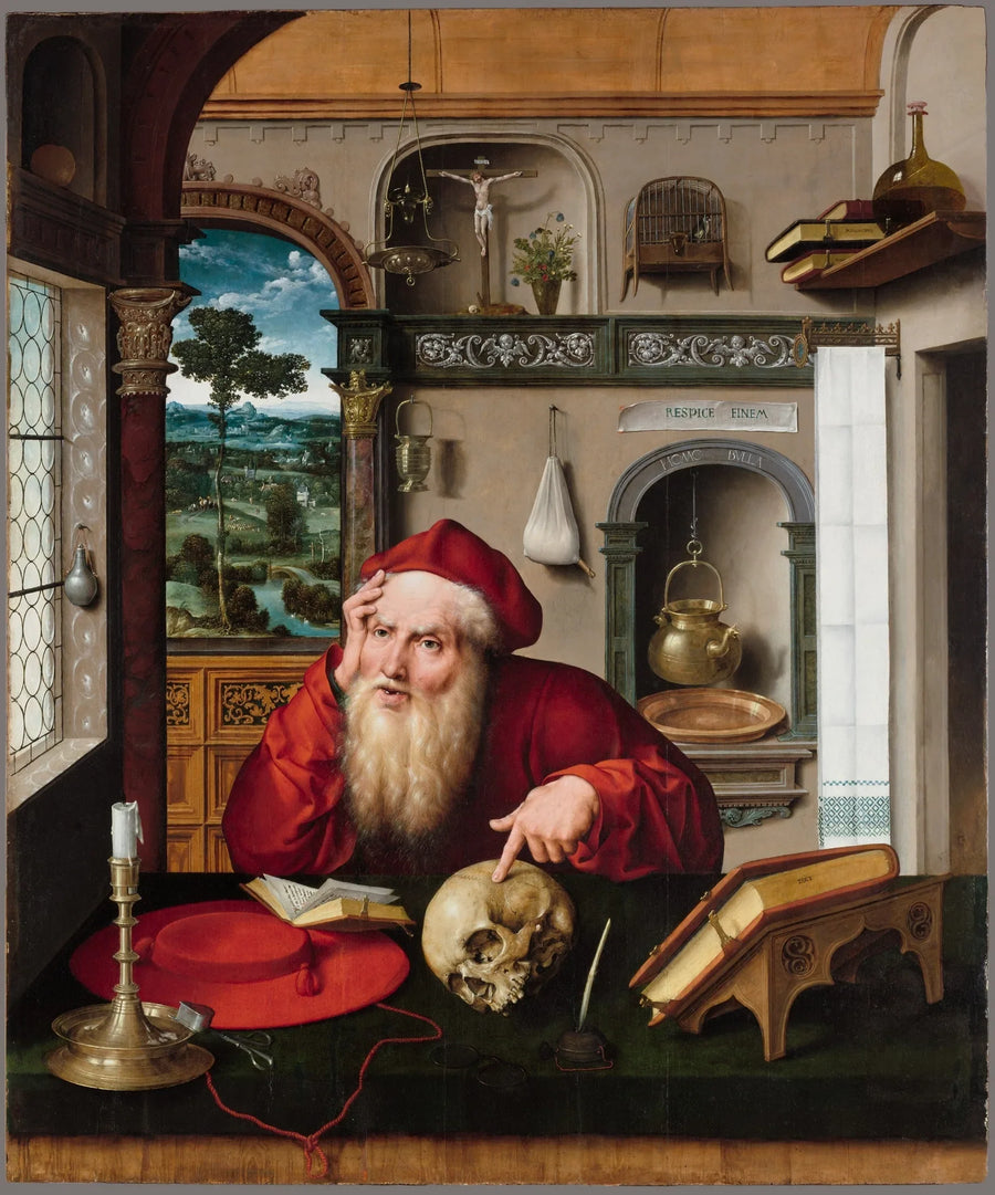 Saint Jérôme İş Odasında - Joos van Cleve