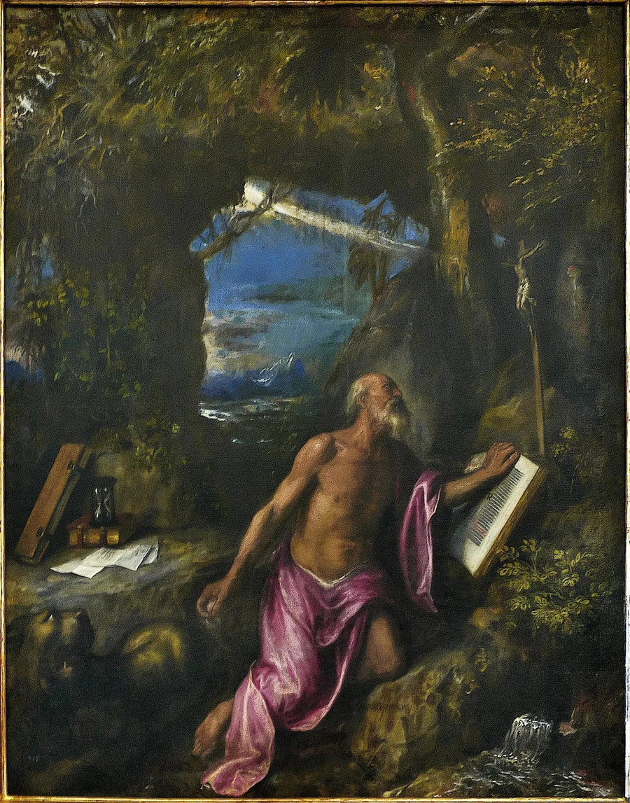 Aziz Jerome Günah Çıkarmada - Titian