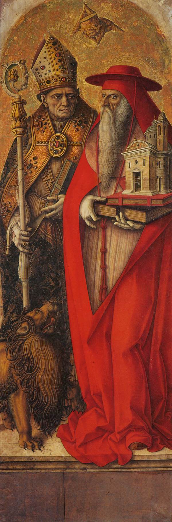 Saint Jérôme ve Saint Augustin - Carlo Crivelli