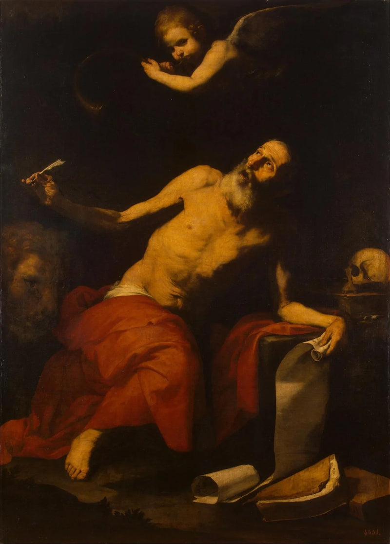 Aziz Jerome ve Melek - Jusepe de Ribera