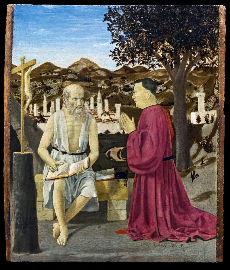 Aziz Jerome ve Bağışçı Girolamo Amadi - Piero della Francesca