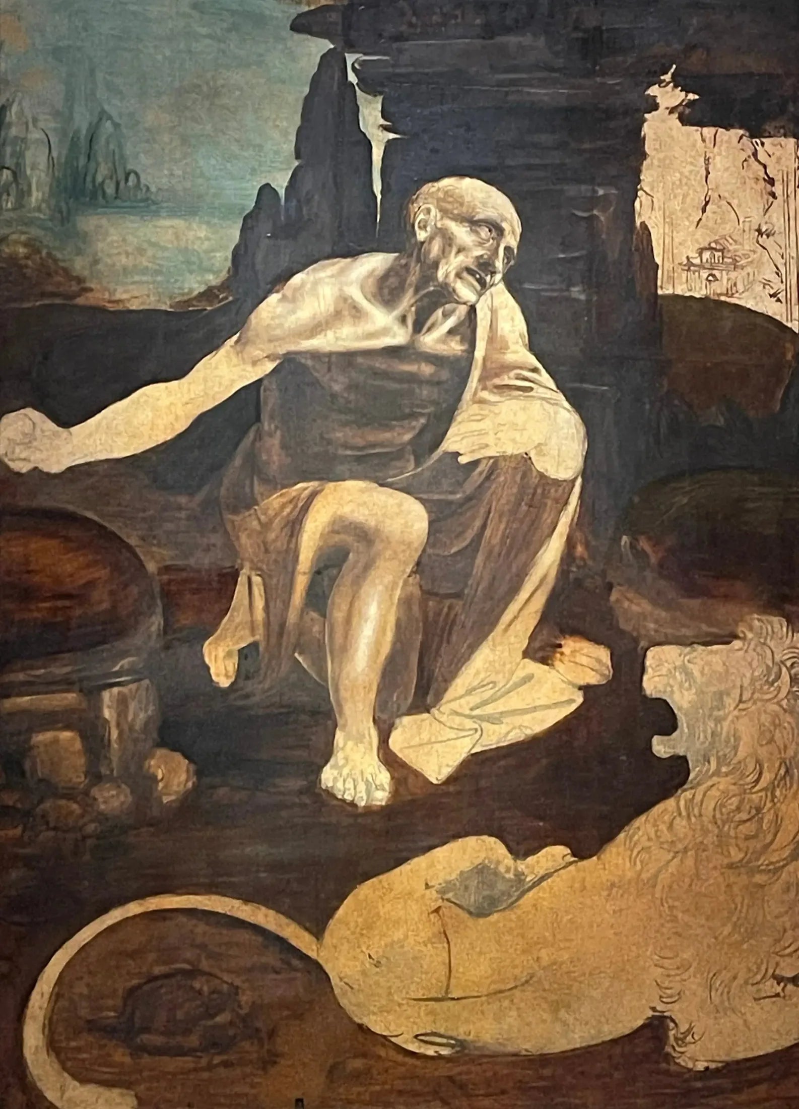 Saint Jérôme - Léonard de Vinci image 1 tableau peint à l’huile sur toile