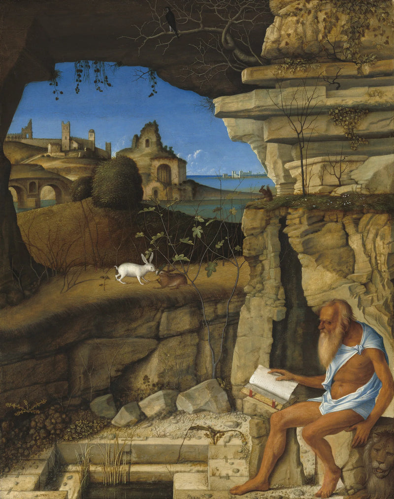 Köyde Okuyan Aziz Jerome - Giovanni Bellini