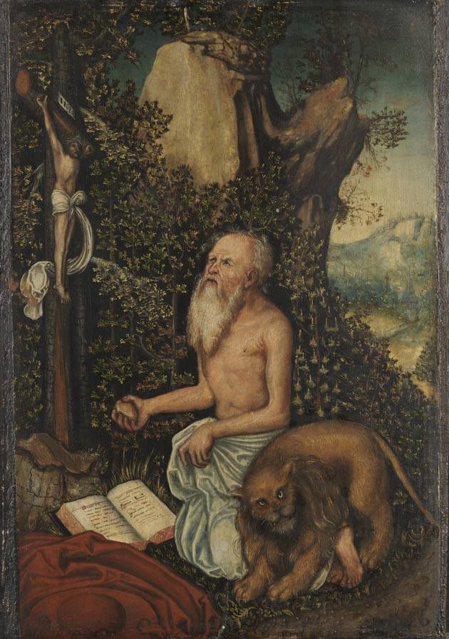 Saint Jerome - Lucas Cranach the Elder