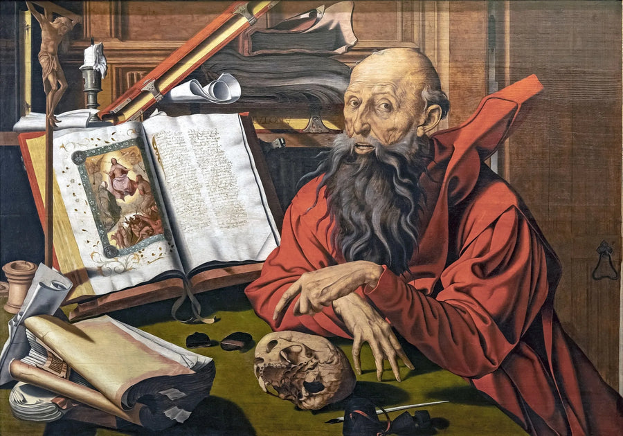 Saint Jérôme Meditasyonunda - Marinus van Reymerswale