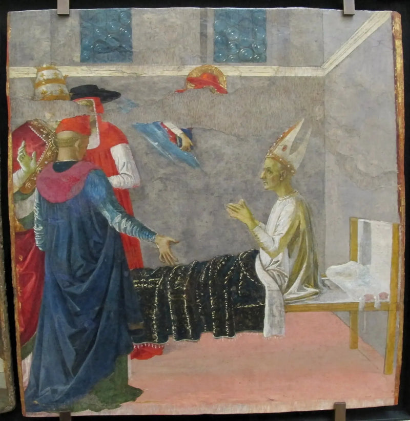 Saint Jérôme diriltirken Kardinal Andrea - Pietro Perugino